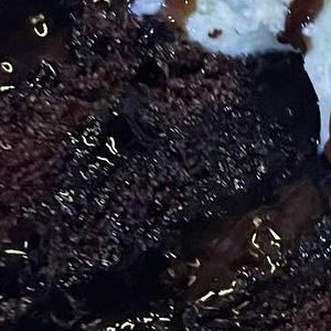 Triple chocolate fudge cake