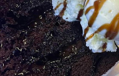 Triple chocolate fudge cake