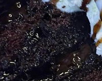 Triple chocolate fudge cake