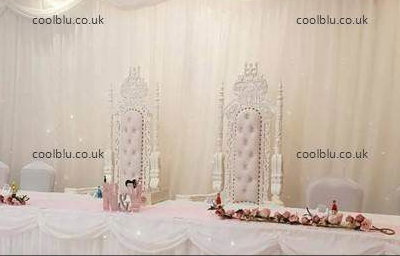 Luxury Starlit Wedding Curtain & Table Skirt sets