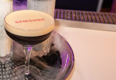 Logo printed cocktails for Samsung