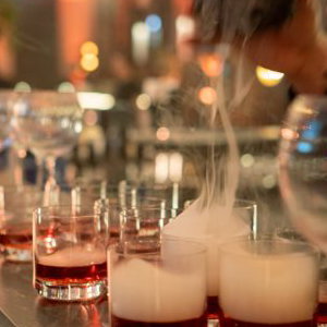 Smoked cocktails served by our mixologists