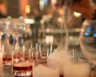 Smoked cocktails served by our mixologists