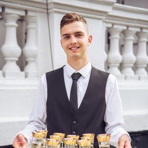 Champagne tray service at Mandarin Oriental London