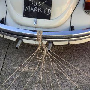 JUST MARRIED GETAWAY CAR