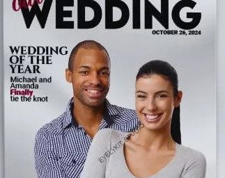 Wedding Magazine overlay - put your guests on the front page
