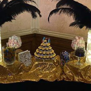 Enchanted sweet table gold