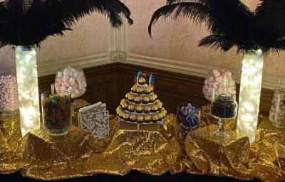Enchanted sweet table gold
