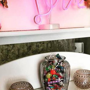 Candy cart close up