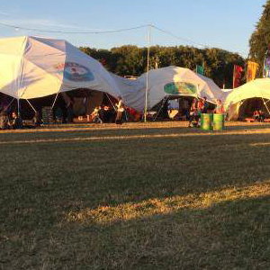 Boomtown in the evening