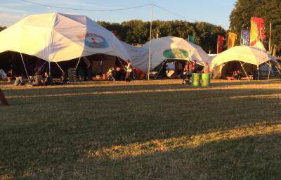 Boomtown in the evening