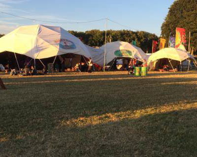 Boomtown in the evening