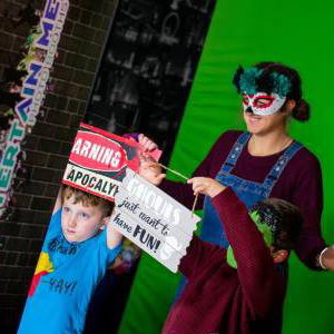 The magic of Green screen at the photobooth