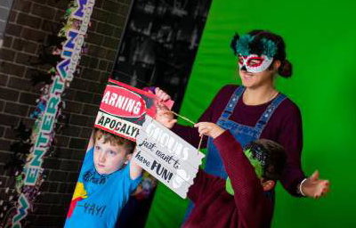 The magic of Green screen at the photobooth