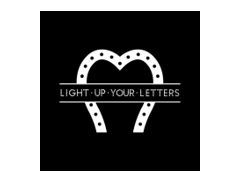 Light up your letters logo