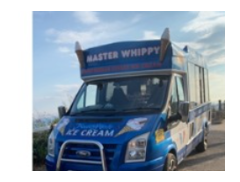 Mr whippy icecream and vegan logo