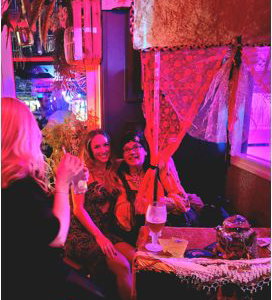 Christmas party with booth