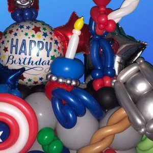Super Hero Party Display 