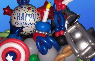 Super Hero Party Display 