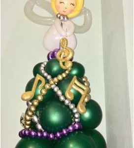 Christmas Balloon angel fit for someone with the love of music