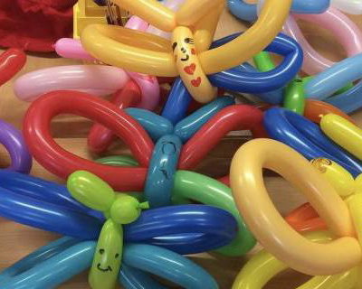 Balloon made by the chidren I taught at a school