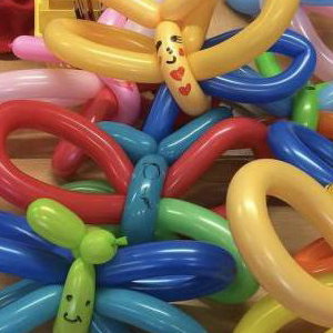 Balloon made by the chidren I taught at a school