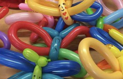 Balloon made by the chidren I taught at a school