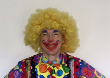 Cookie the Clown with makeup