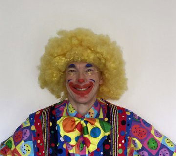 Cookie the Clown with makeup