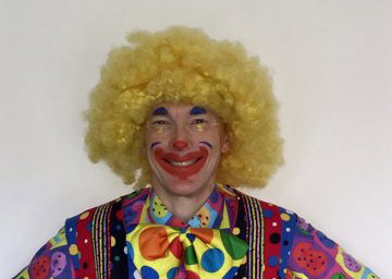 Cookie the Clown with makeup