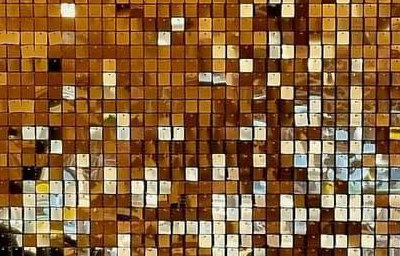 Gold shimmer wall