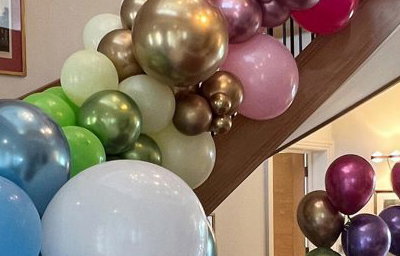 Balloon Garland for staircases