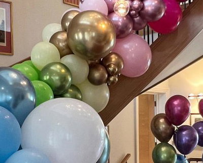 Balloon Garland for staircases