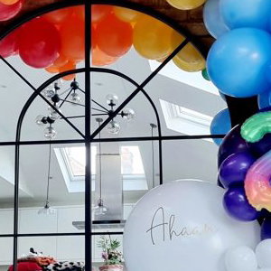Rainbow Balloon Garland
