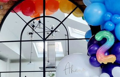 Rainbow Balloon Garland