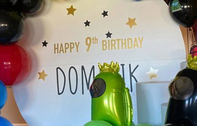 Among us birthday balloon decorations