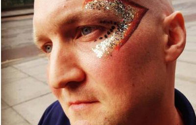 Mens face painting