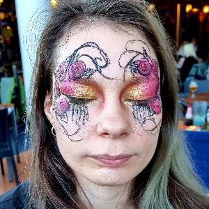 Adult face art 