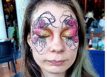 Adult face art