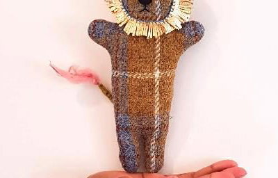 Harris Tweed lion Teddy 