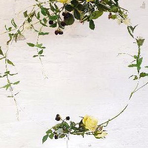 Faux flower table centerpiece