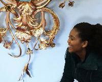 Goldleaf clock for Fortnum & Masion 