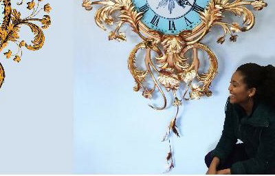 Goldleaf clock for Fortnum & Masion 