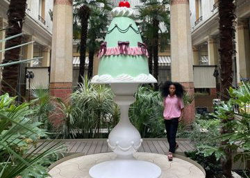 Huge cake made for The Marriot hotel in Paris