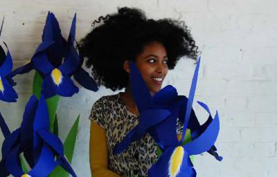 Giant paper Iris