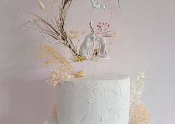Hares In Love - Cake topper decoration