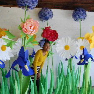 Giant paper flowers 
