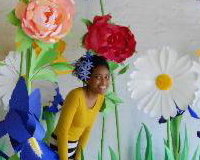 Giant paper flowers