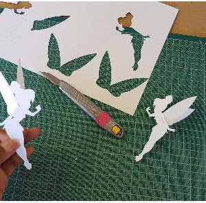 Tinkerbell place names / cake tops. 