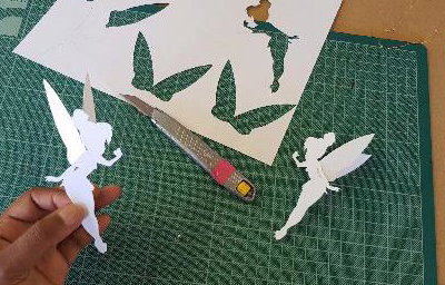 Tinkerbell place names / cake tops.